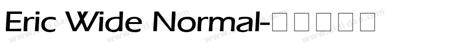 Eric Wide Normal字体转换
